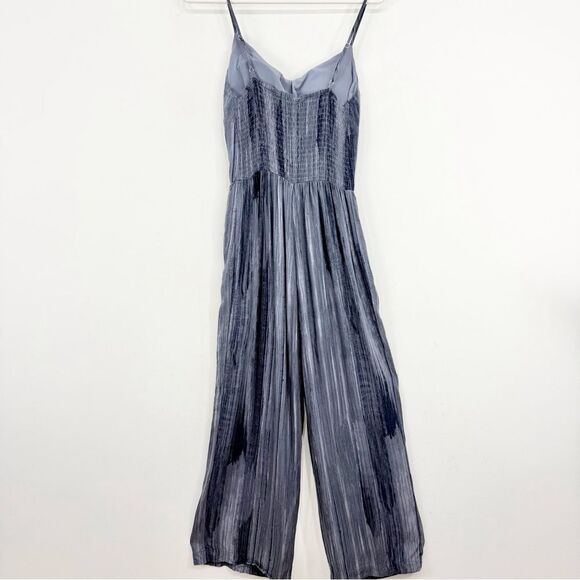 Soma Wknd Rayon Challis Bra Jumpsuit in Blue Ombre Vertical Stripe - Picture 9 of 16